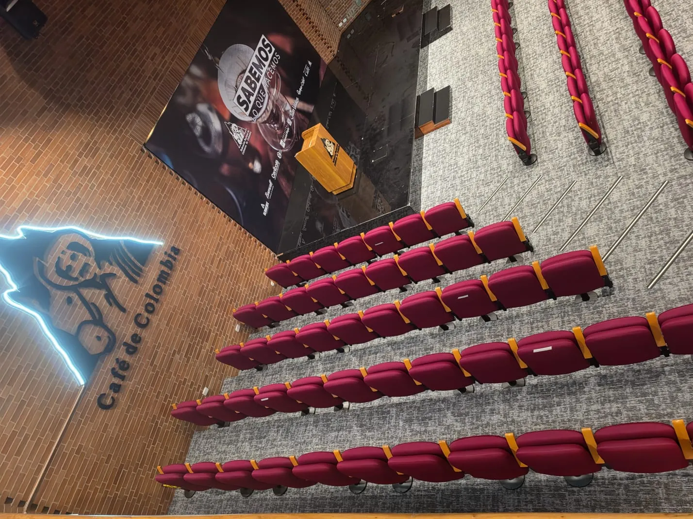 Auditorio · alfombra y sillería